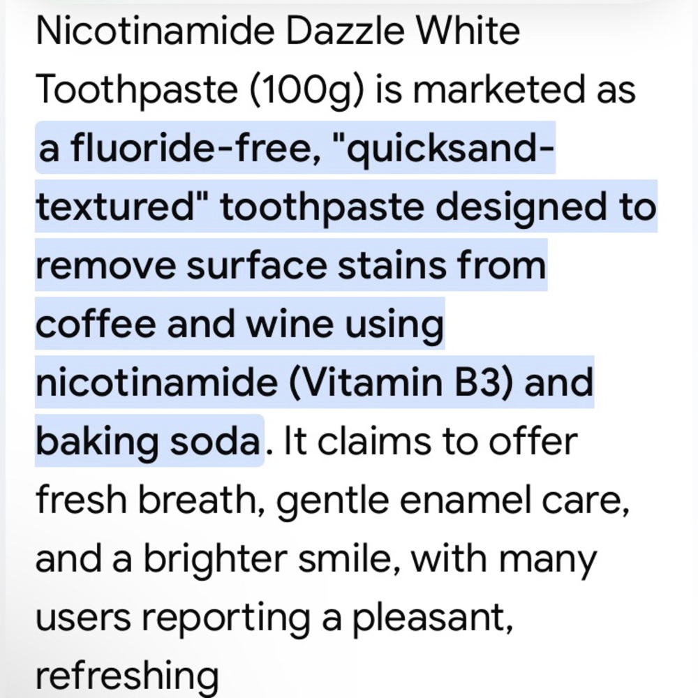 WOADEE Bright White Toothpaste Nicotinamide remove tea coffee & cigarette stains - Picture 7 of 8
